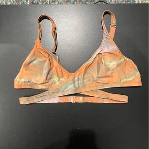 SKIMS Jelly Sheer Wrap Bralette + Thong - Tie Dye